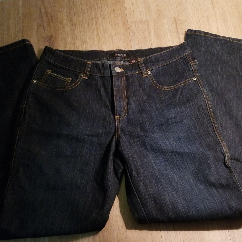 Blinged out straight leg Jean's